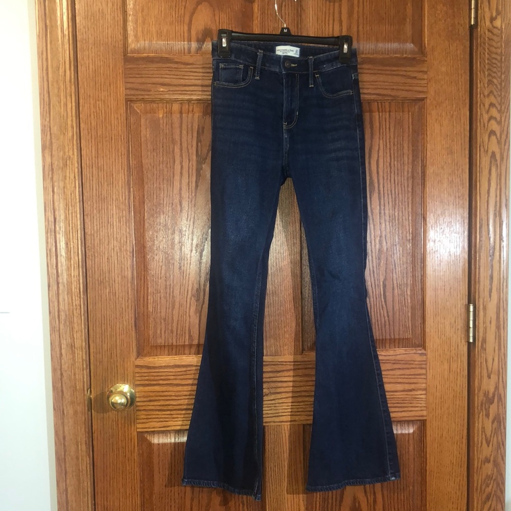 Abercrombie & Fitch Dark Blue Flare Jeans